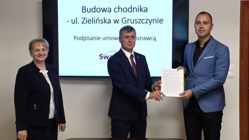 Ul. ZIELIŃSKA W GRUSZCZYNIE BĘDZIE MIAŁA CHODNIK